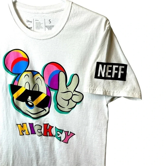 Disney + Neff Collection Mickey Mouse Short Sleeve T-shirt Size Small. - Picture 4 of 8